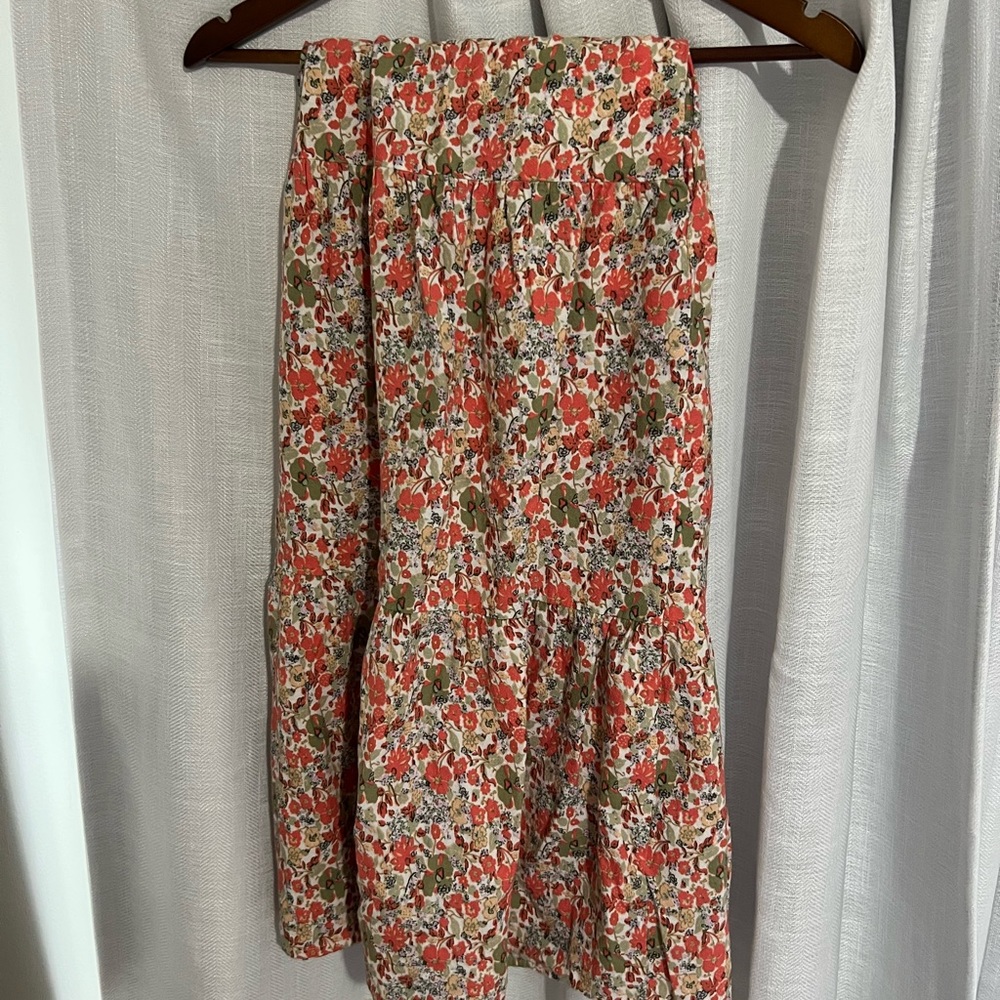 Floral Midi Skirt